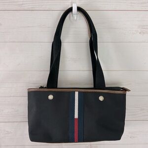 Tommy Hilfiger Small Black Canvas Shoulder Bag Handbag